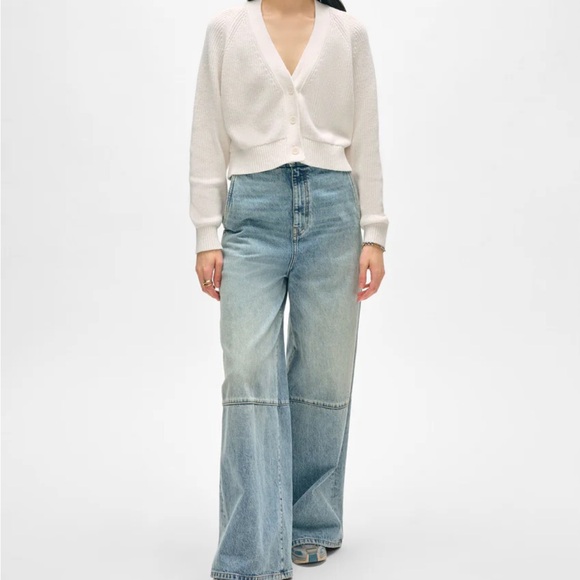 White + Warren Ivory Button-Up Cardigan - Picture 4 of 9